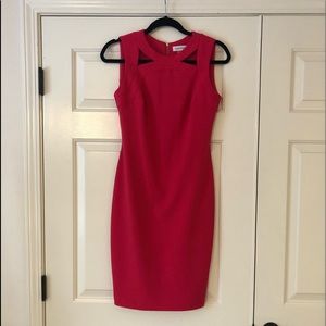 Calvin Klein Pink cutout dress